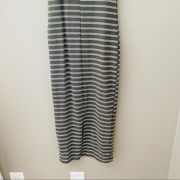 Wild Fable Striped Form Fitting Long Dress Green Sz XS - Picture 8 of 10